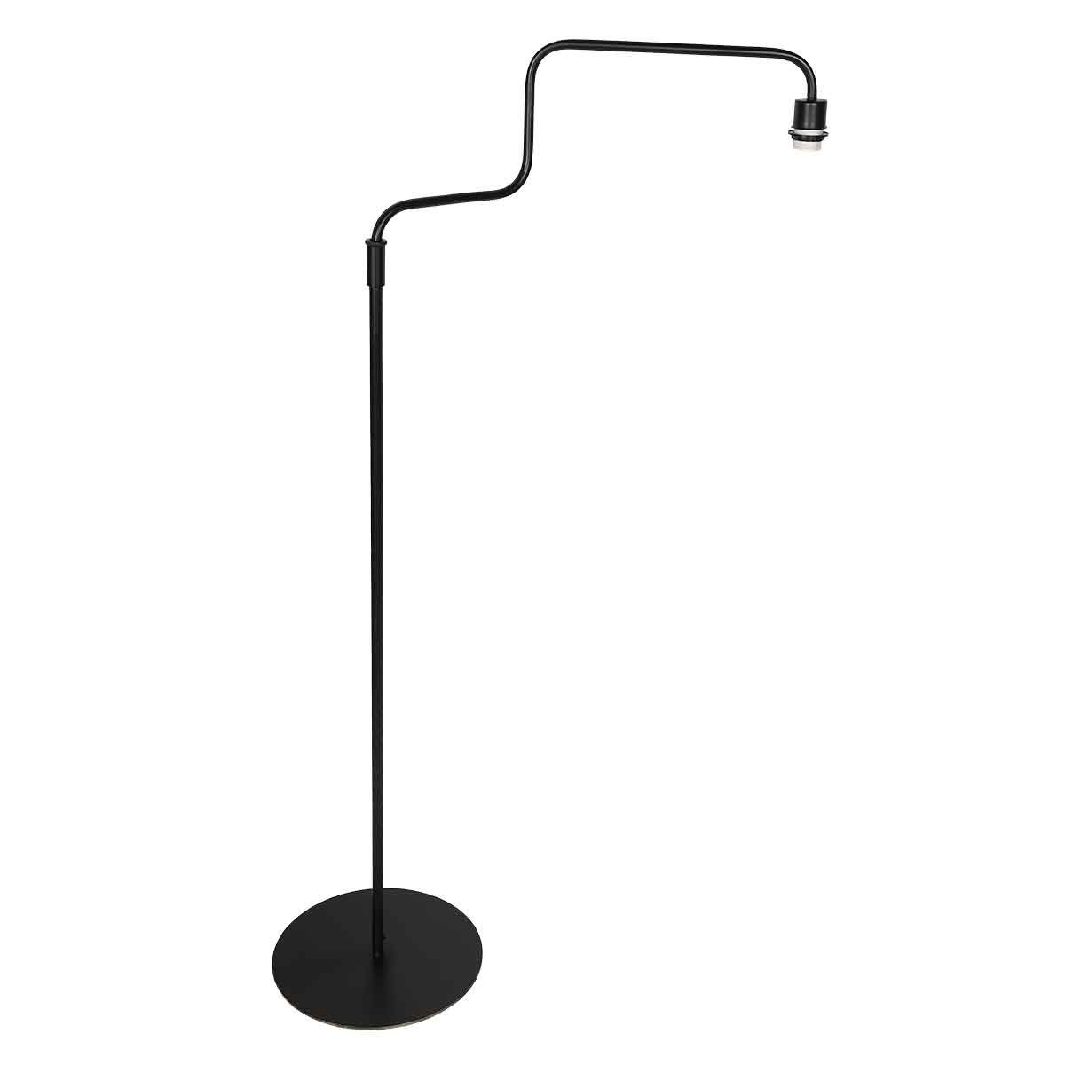 Zwarte vloerlamp Bloeba 4165ZW met groen velours kap - Afbeelding 10