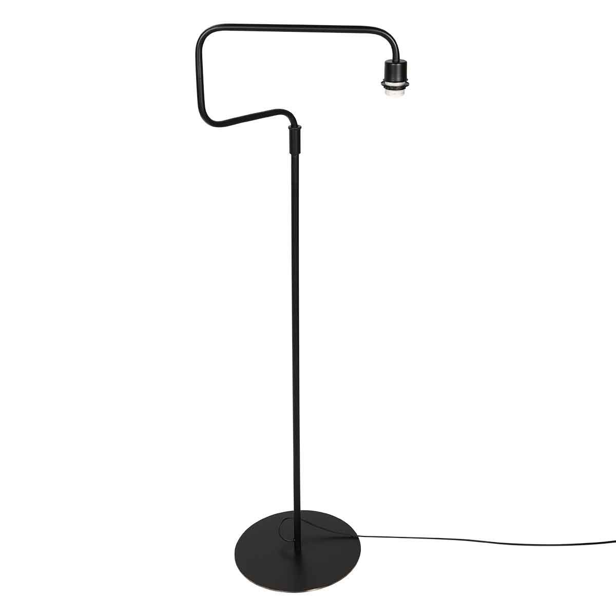 Zwarte vloerlamp Bloeba 4165ZW met groen velours kap - Afbeelding 15