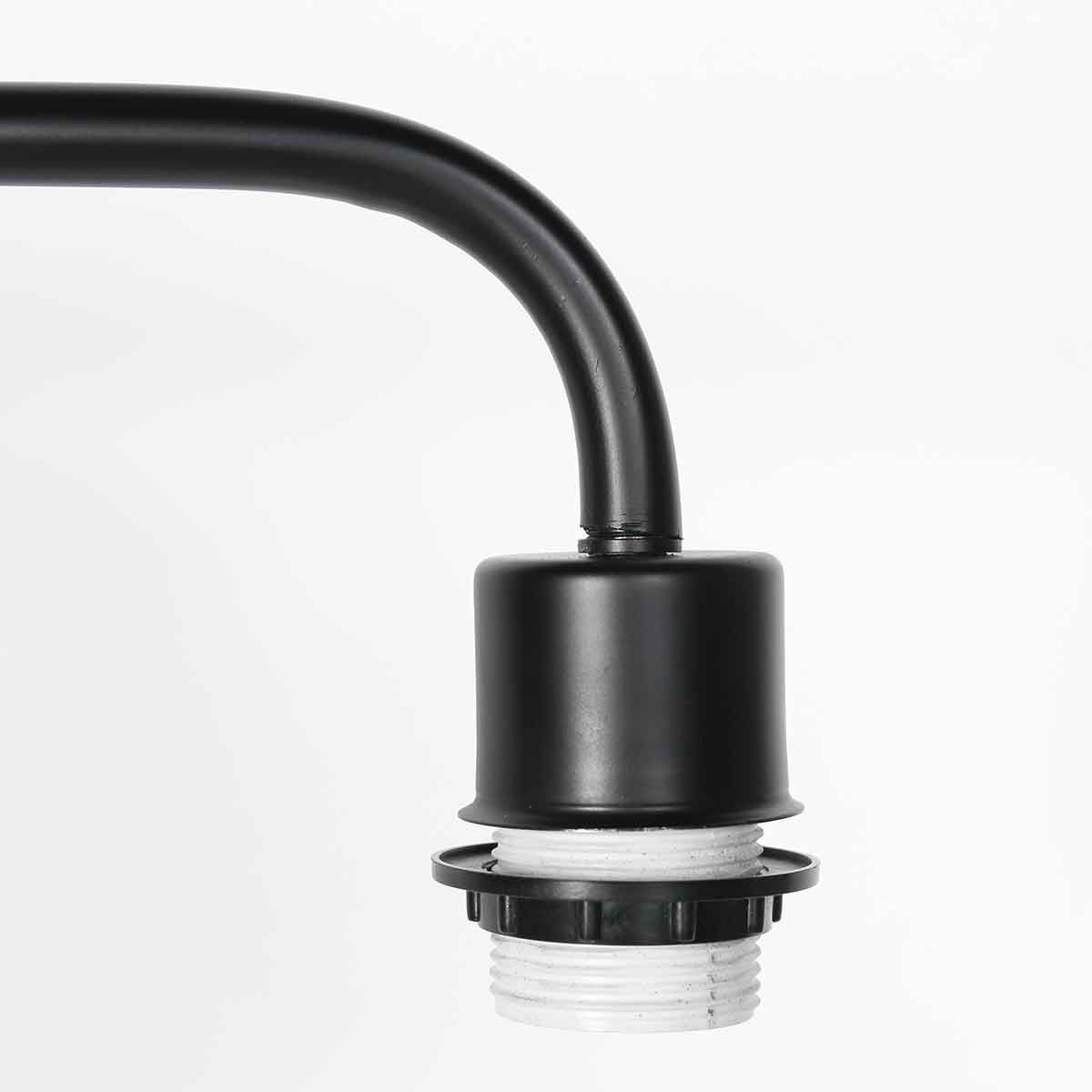 Zwarte vloerlamp Bloeba 4165ZW met groen velours kap - Afbeelding 3