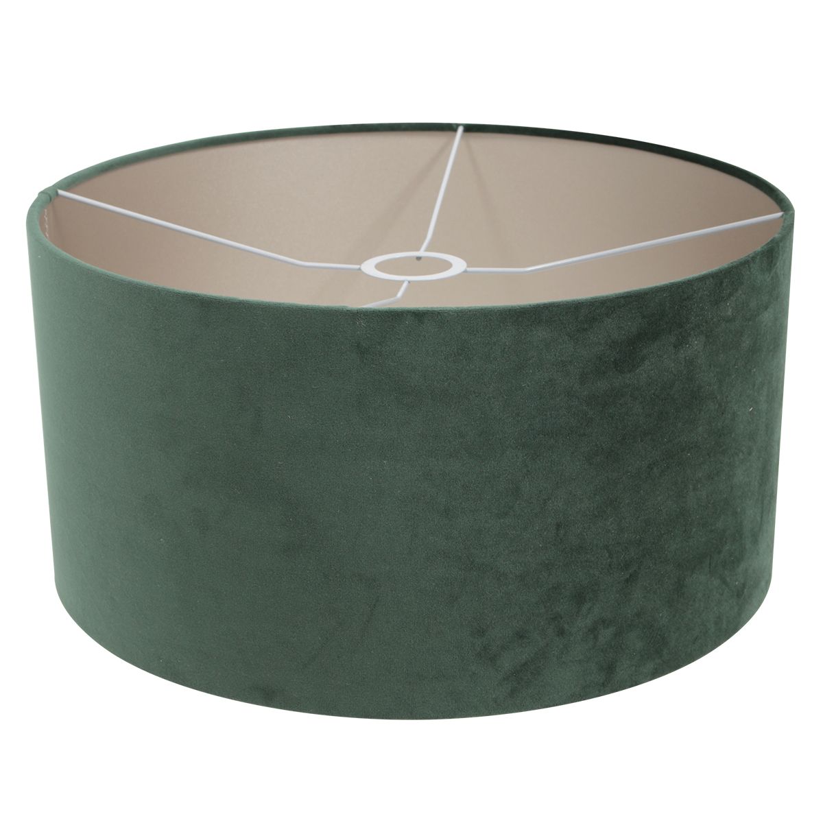 Zwarte vloerlamp Bloeba 4165ZW met groen velours kap - Afbeelding 5