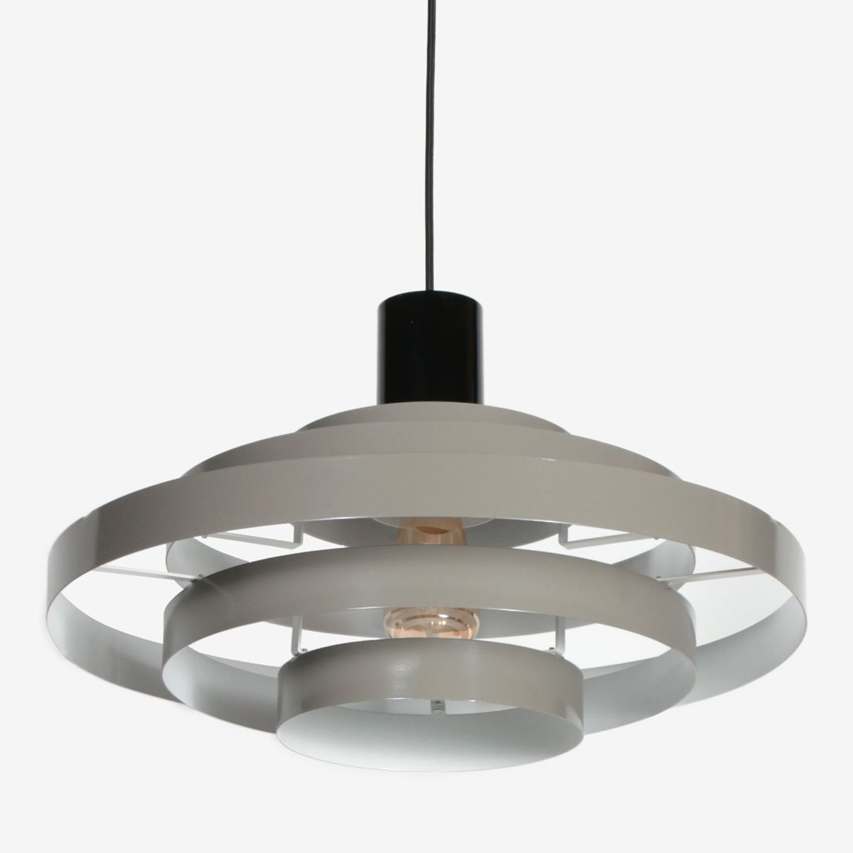 Grijze Hanglamp Halo Cirque 4217GR – Uniek Lichtspel met Elegante Metalen Ringen - Afbeelding 10