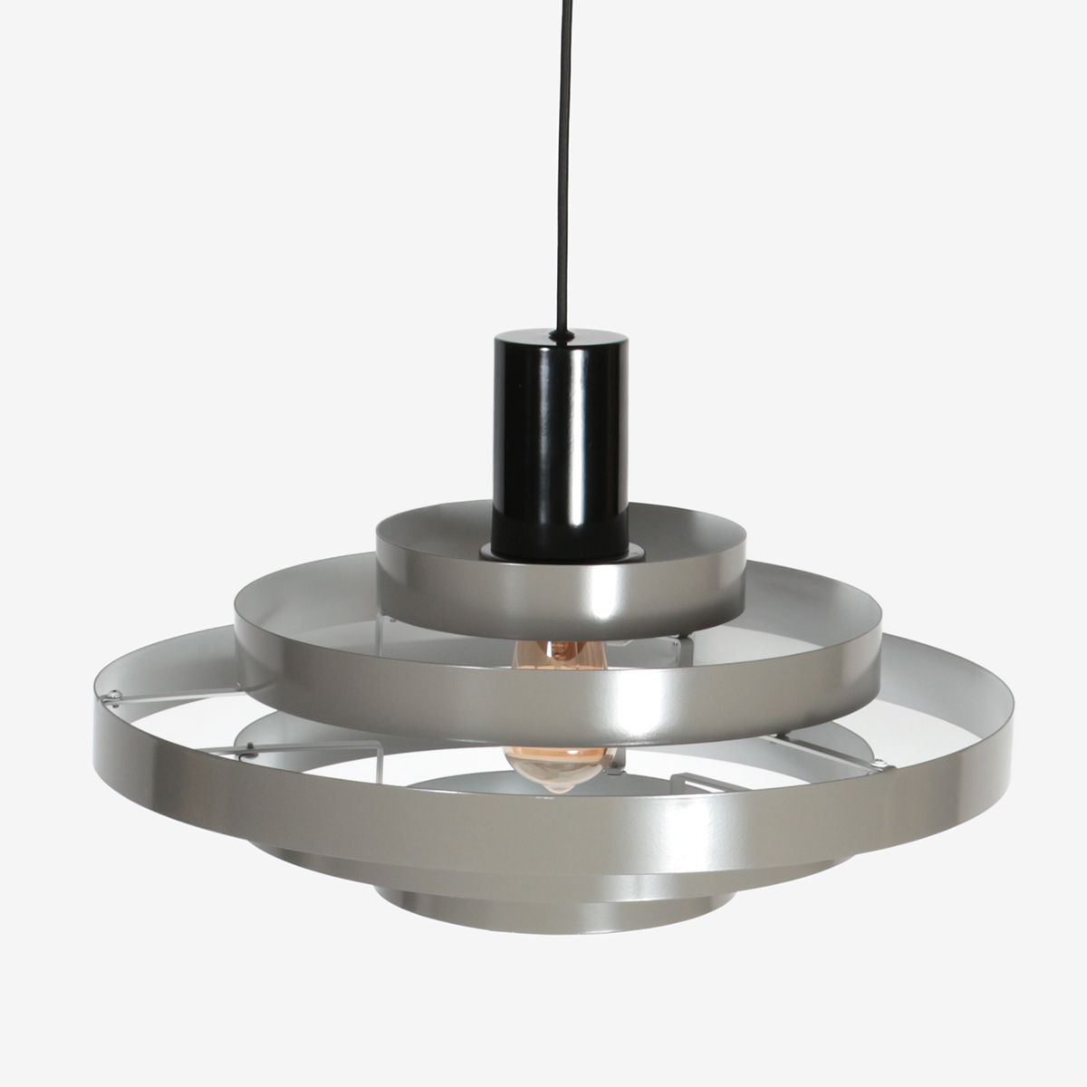 Grijze Hanglamp Halo Cirque 4217GR – Uniek Lichtspel met Elegante Metalen Ringen - Afbeelding 11