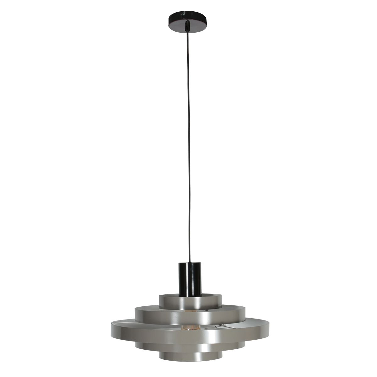 Grijze Hanglamp Halo Cirque 4217GR – Uniek Lichtspel met Elegante Metalen Ringen - Afbeelding 12