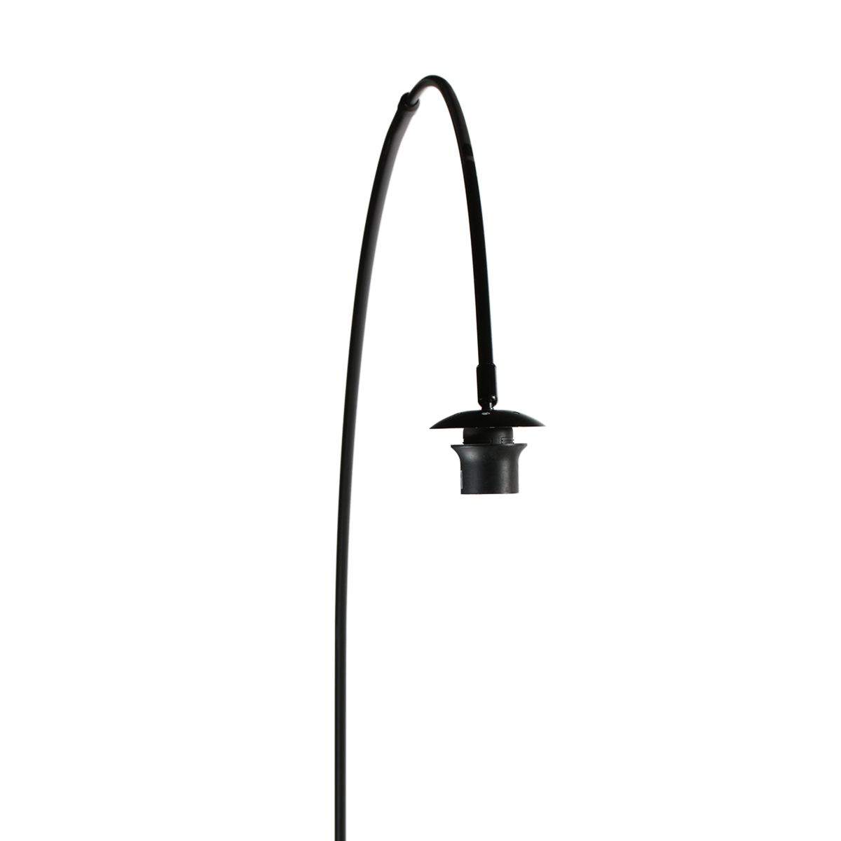 Booglamp Curve 4279ZW – Elegant contrast in zwart linnen en goud - Afbeelding 13