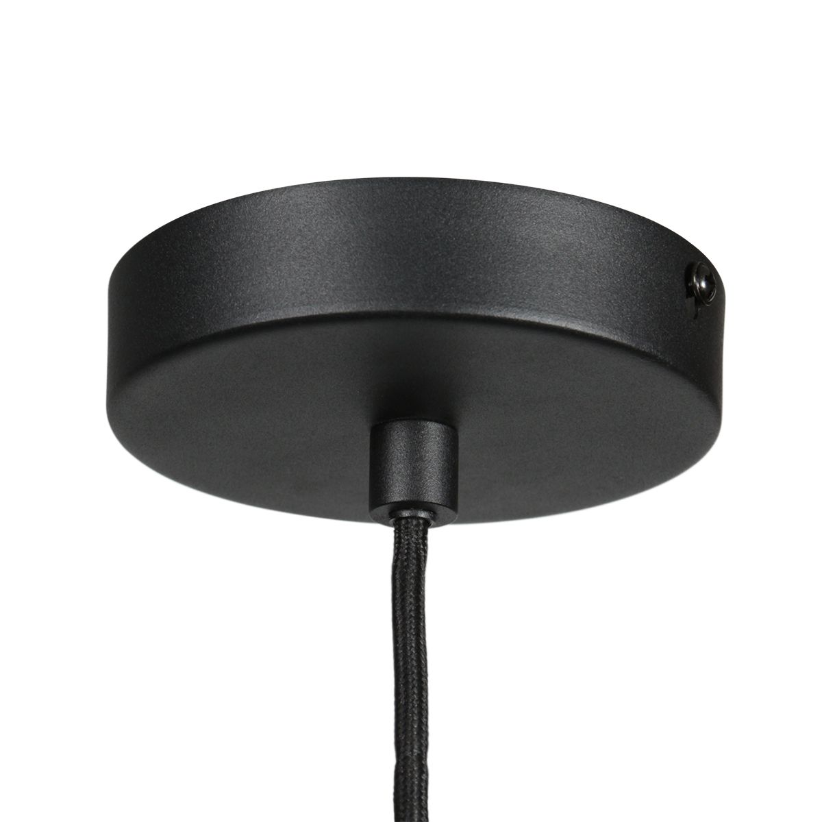 HaloSwap 4289ZW – Zwarte hanglamp met druppelvormig smoke glas van Ø22,5 cm - Afbeelding 12