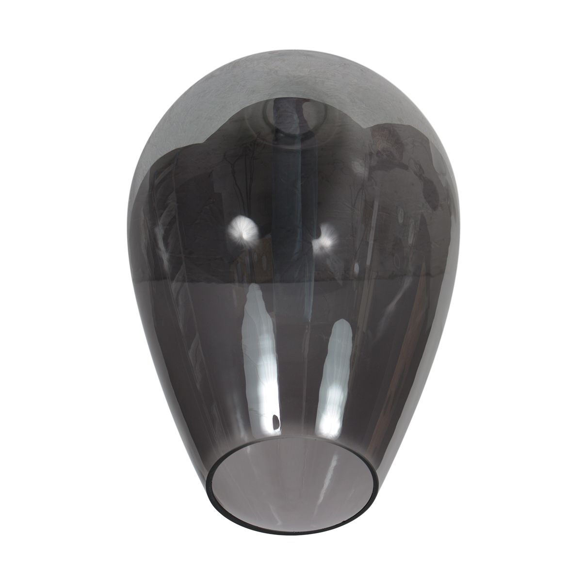 HaloSwap 4289ZW – Zwarte hanglamp met druppelvormig smoke glas van Ø22,5 cm - Afbeelding 5