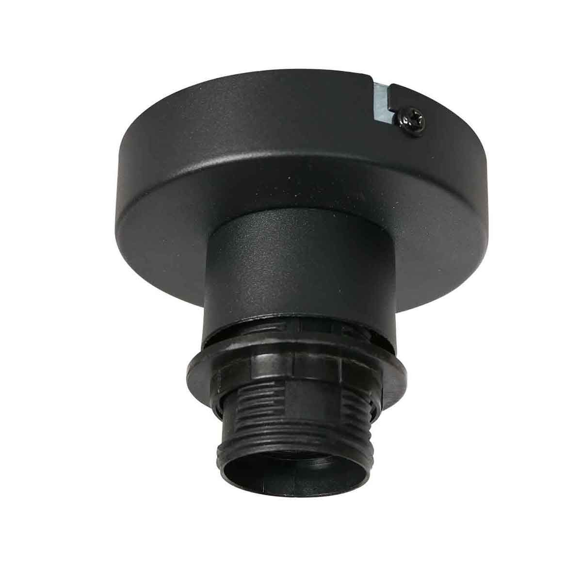Plafondlamp Bloeba 4376ZW met rookglas kap Ø30 cm - Afbeelding 9