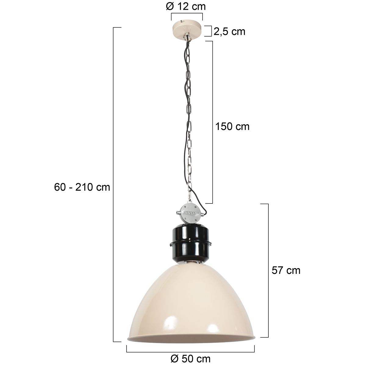 Crèmekleurige Hanglamp Frisk 7696CR – Tijdloos en Stijlvol Design - Afbeelding 7