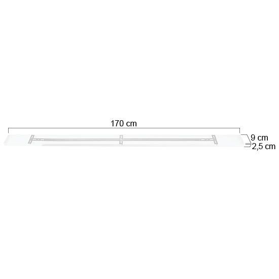 Plafondplaat Mountline RAL9003 Wit 170 x 9 x 2,5 cm met Ophangbeugel - Afbeelding 4