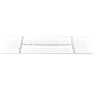 Rechthoekige Plafondplaat Mountline RAL9003 Wit 100 x 25 x 2,5 cm met Ophangbeugel