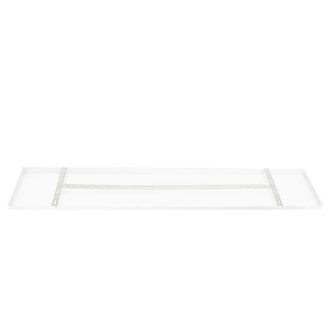 Rechthoekige Plafondplaat Mountline RAL9003 Wit 140 x 25 x 2,5 cm met Ophangbeugel