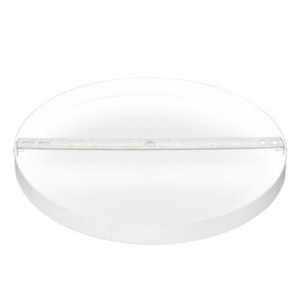 Ronde Plafondplaat Mountline RAL9003 Wit Ø30 cm met Ophangbeugel