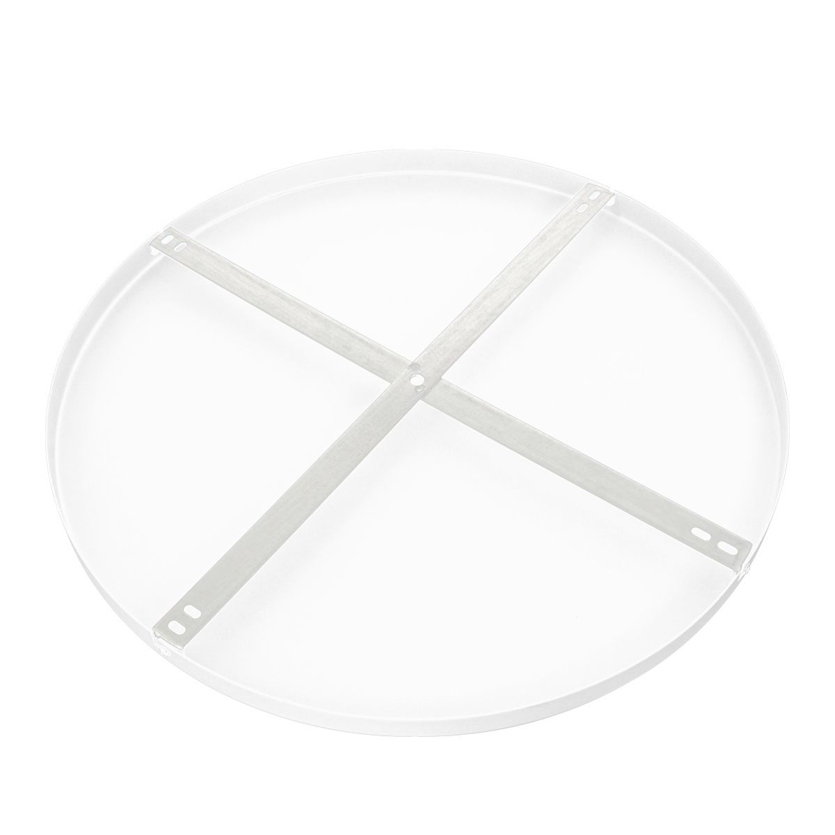 Ronde Plafondplaat Mountline RAL9003 Wit Ø50 cm met Ophangbeugel