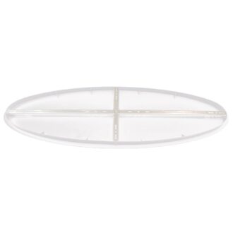 Ovale Plafondplaat Mountline Wit 120 x 40 cm