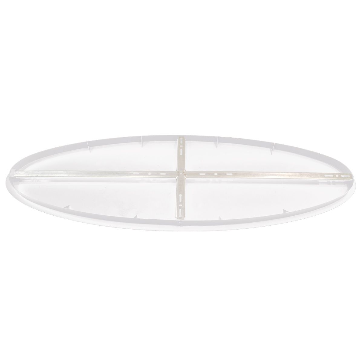 Ovale Plafondplaat Mountline Wit 120 x 40 cm