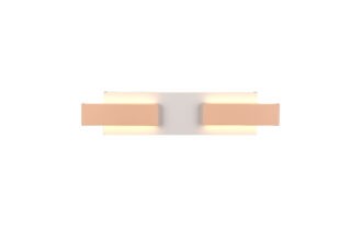 MUSTERRING RIVERA – Wandlamp – Grijs peach – LED – Afstandsbediening – Dimbaar – Up-and-down verlichting