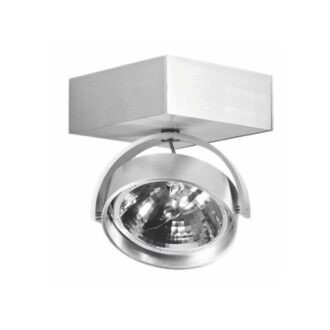 Opbouwspot DUTCHESS 1lichts vierkant - Aluminium
