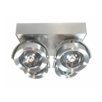 Opbouwspot DUTCHESS LED 4lichts vierkant - Aluminium