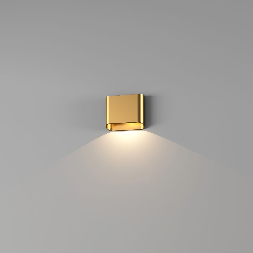 Wandlamp DIAZ 1lichts - Warm goud