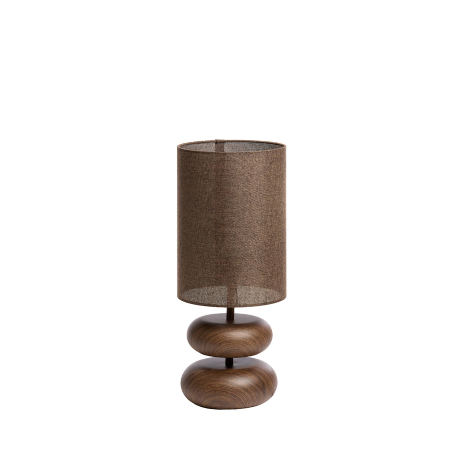 Tafellamp Ø22x50,5 cm DANIALO hout print d bruin+d bruin - Afbeelding 8