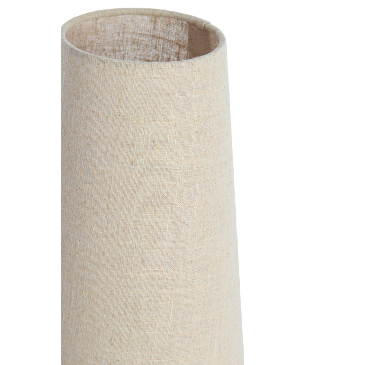 Tafellamp HOWIE – Ø15×42 cm – Mat Zwart + Naturel - Afbeelding 4