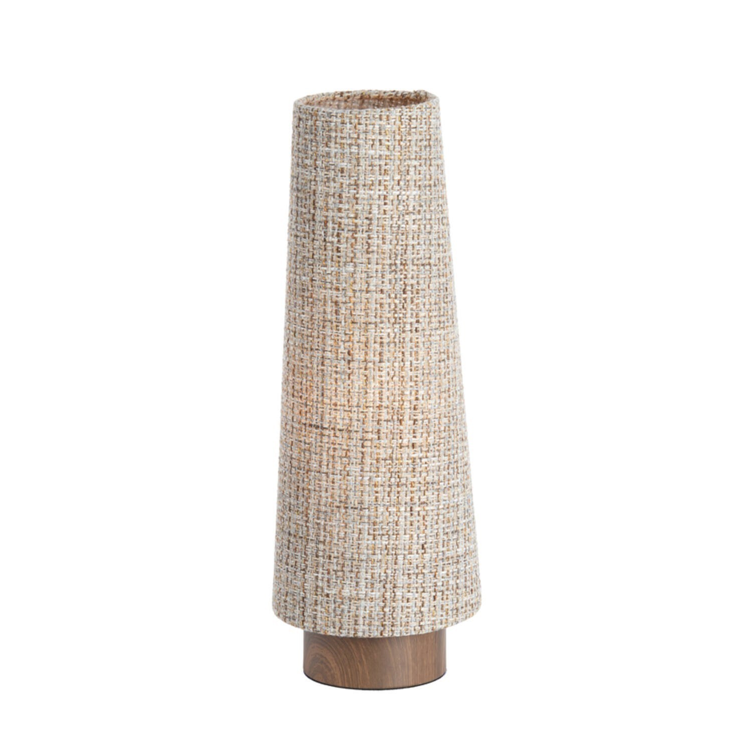 Tafellamp Ø19x52,5 cm HOWIE hout print d bruin+licht bruin