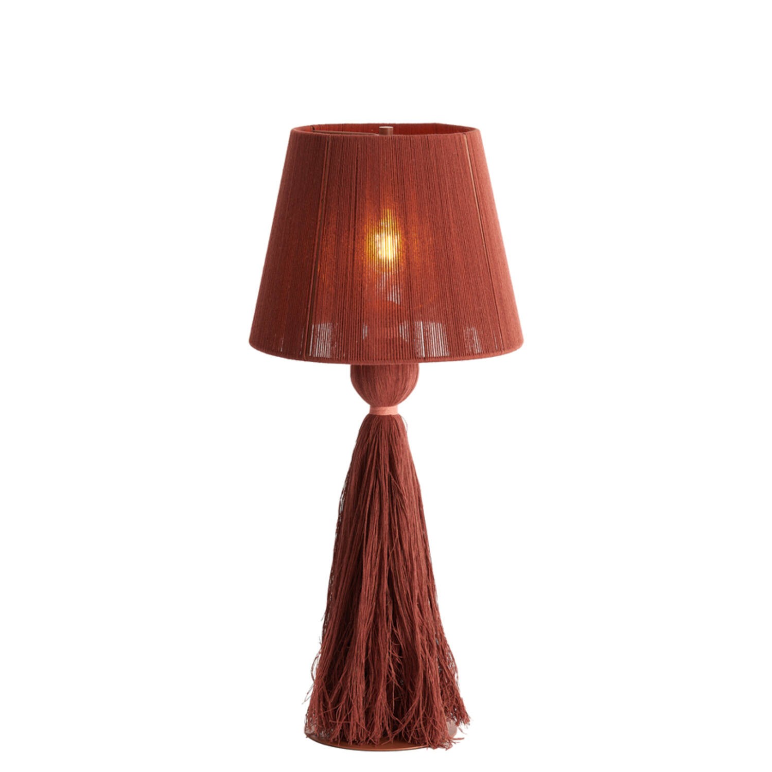Tafellamp Ø31x58 cm ESPINO okergeel+crème - Afbeelding 12