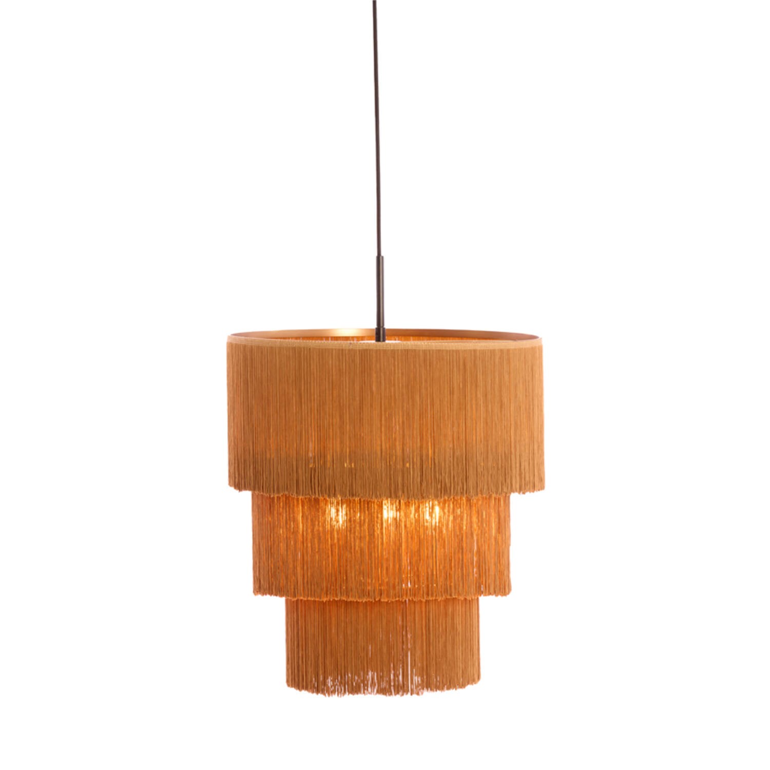 Hanglamp 3L Ø45x50 cm MALAIKA bruin