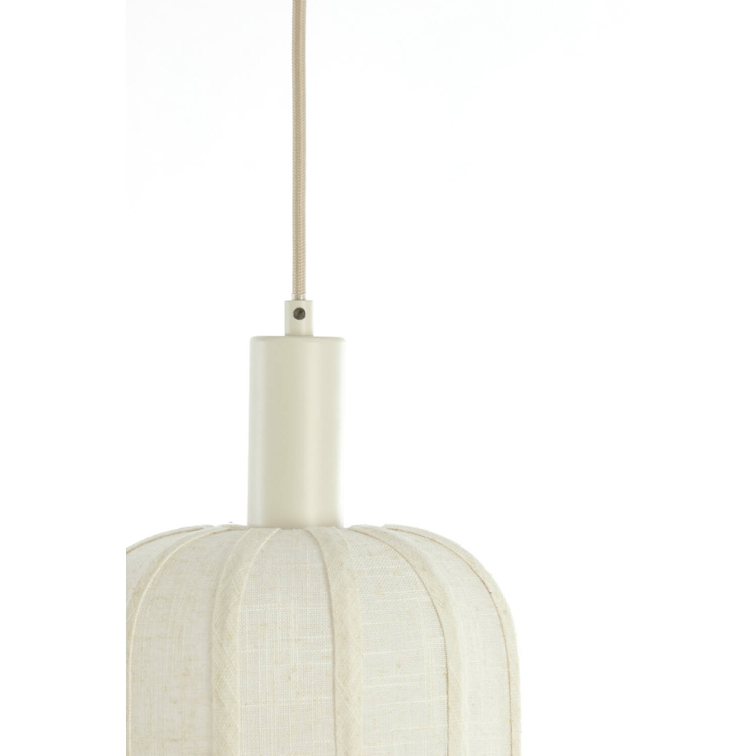 Hanglamp 3L 80x21x34 cm TUFIA linnen crème - Afbeelding 8