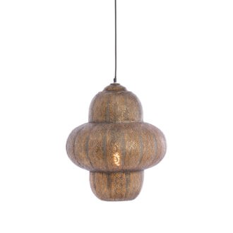 Hanging lamp Ø42x50,5 cm RYOTA brown gold