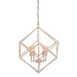 Hanglamp 4L Ø61x68 cm DRIZELLA crème