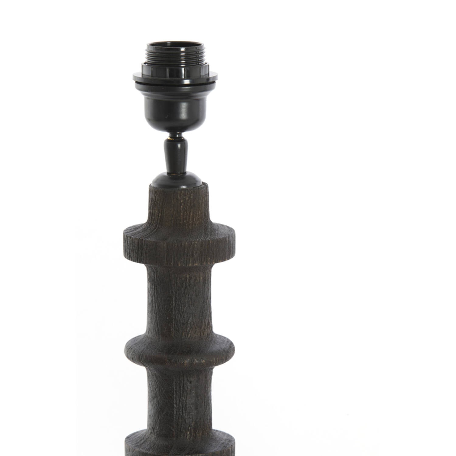 Lampvoet Ø16x45 cm CECILY hout mat donker roodbruin - Afbeelding 5