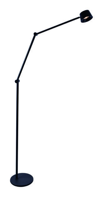 Vloerlamp Cugino 2-Arm – Antraciet Zwart – LED – Touchdimmer