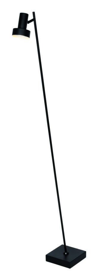 Vloerlamp Freelight Lunata – Zwart, 1-lichts, Verstelbaar