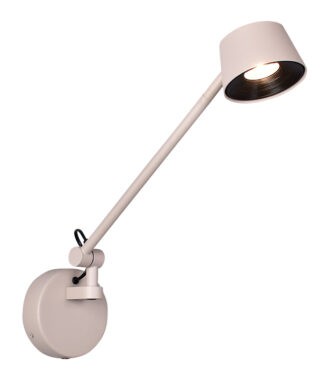 Wandlamp Cugino 1-Arm – Crème – LED – Touchdimmer