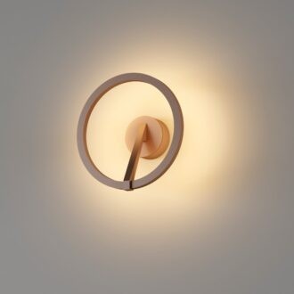 Wandlamp OREGON - brons geborsteld