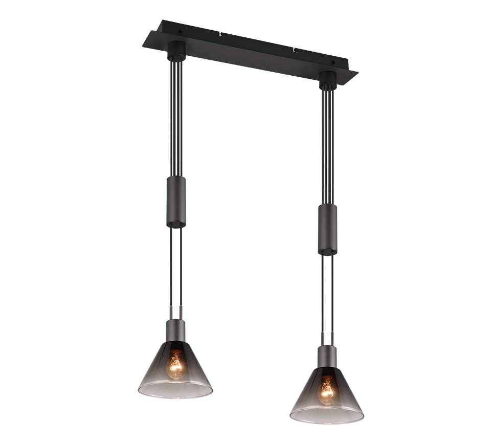 TRIO, Hanglamp, STANLEY;2xE27, max.40,