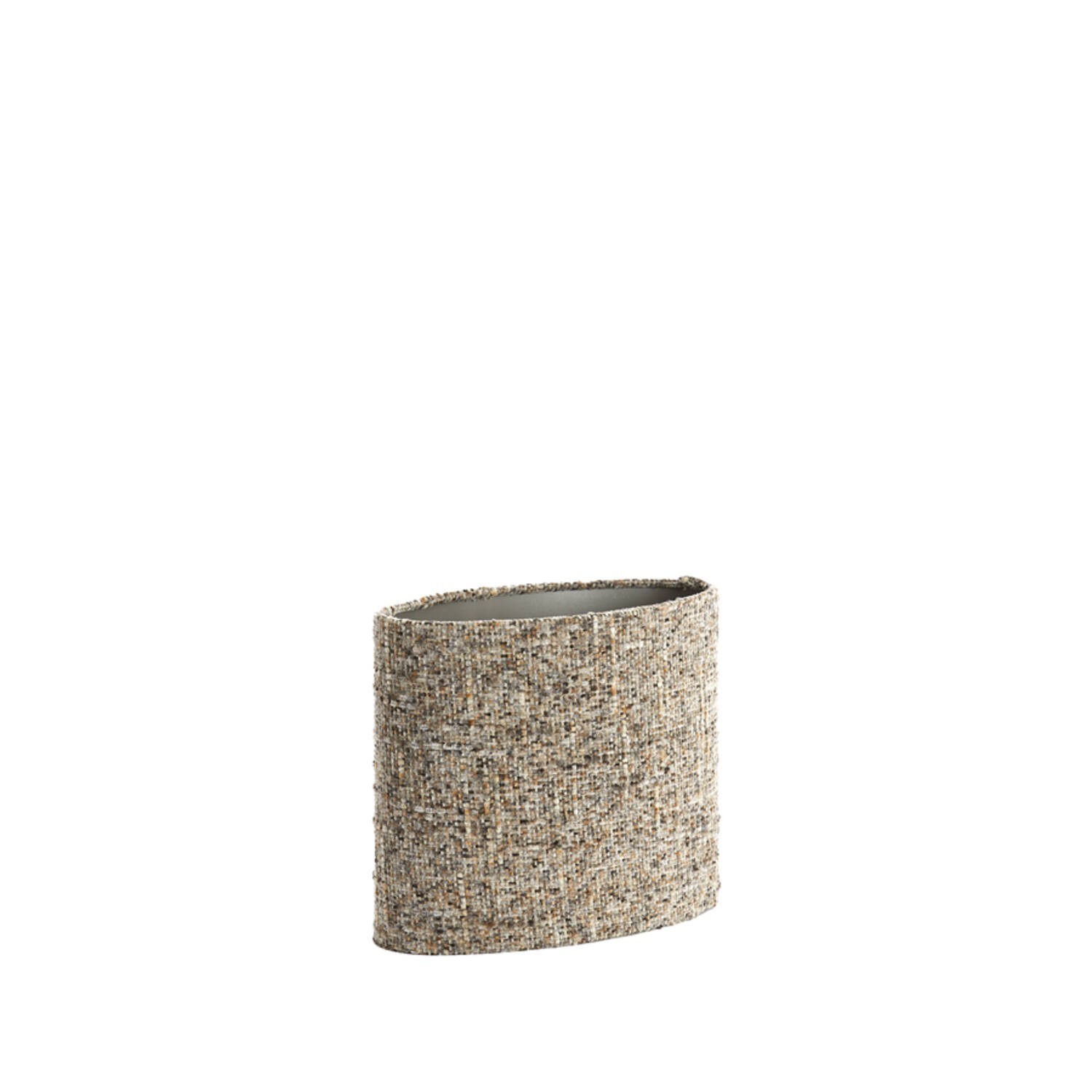 Kap ovaal recht smal 30-15-25 cm OSIRE grijs-bruin
