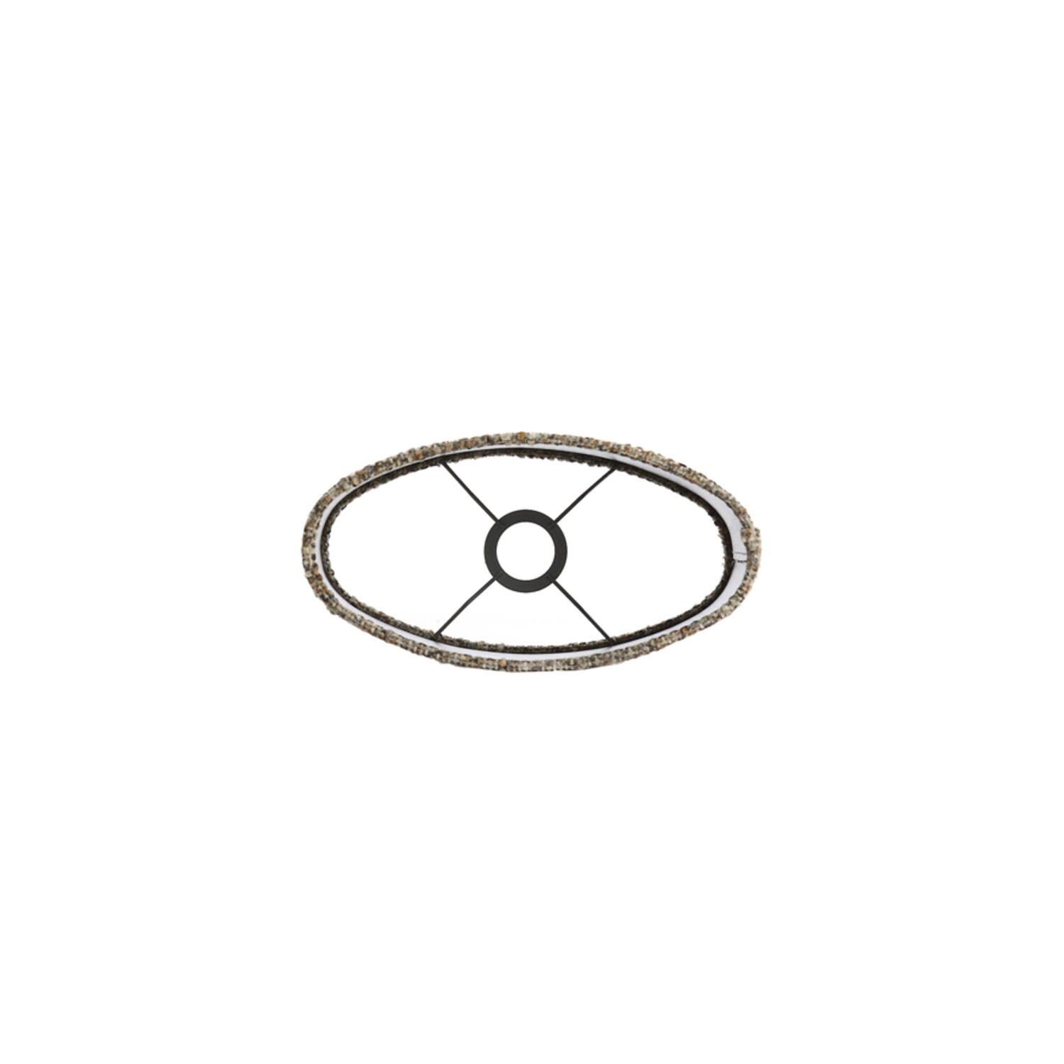 Kap ovaal recht smal 30-15-25 cm OSIRE grijs-bruin - Afbeelding 6