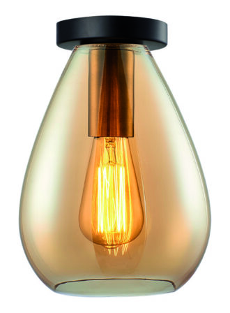 Pl. "Dorato" Brons-Goud/Amber Glas