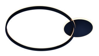 Freelight Orlo PLW7660Z Plafond-/Wandlamp Ø76 cm – Zwart | Indirect LED | Dim to Warm 2200–3000K