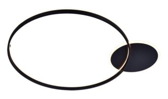 Freelight Orlo PLW7680Z Plafond-/Wandlamp Ø100 cm – Zwart | Indirect LED | Dim to Warm 2200–3000K