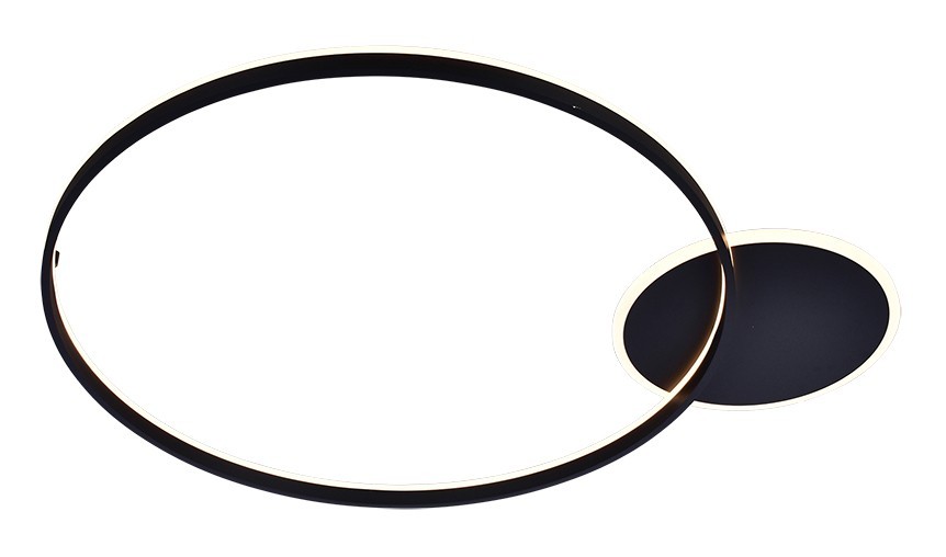 Freelight Orlo PLW7680Z Plafond-/Wandlamp Ø100 cm – Zwart | Indirect LED | Dim to Warm 2200–3000K