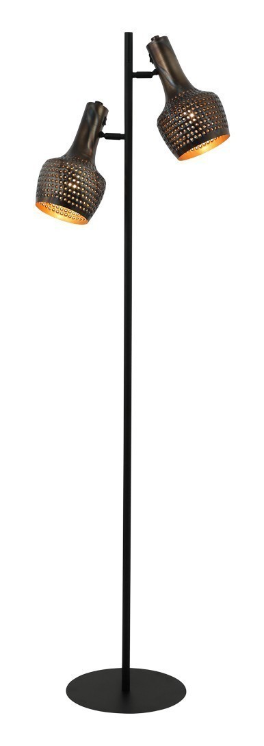 Vloerlamp "Fuoco" 2-lichts Gevlamd