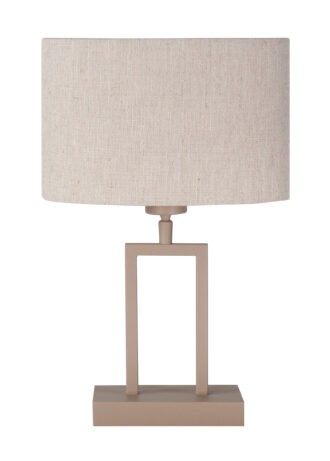 Tafellamp Monza beige met kap