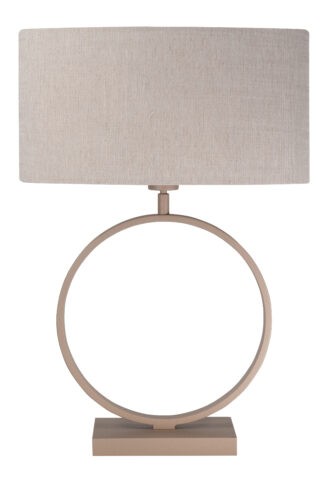 Tafellamp Siena zand met kap