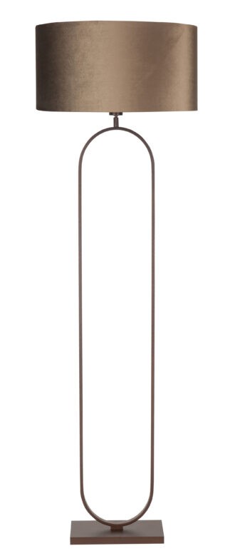 Vloerlamp Verona koffie met kap