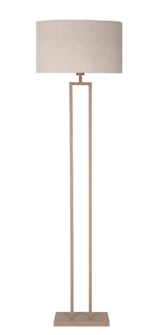 Vloerlamp Monza beige met kap