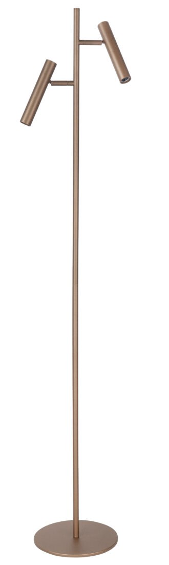 Vloerlamp Piero brons 2 lichts