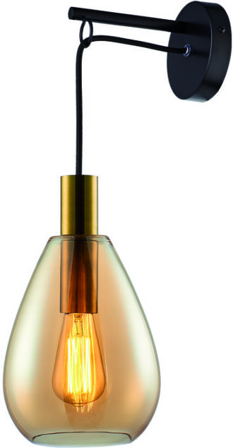 Wl. "Dorato" Brons-Goud/Amber Glas